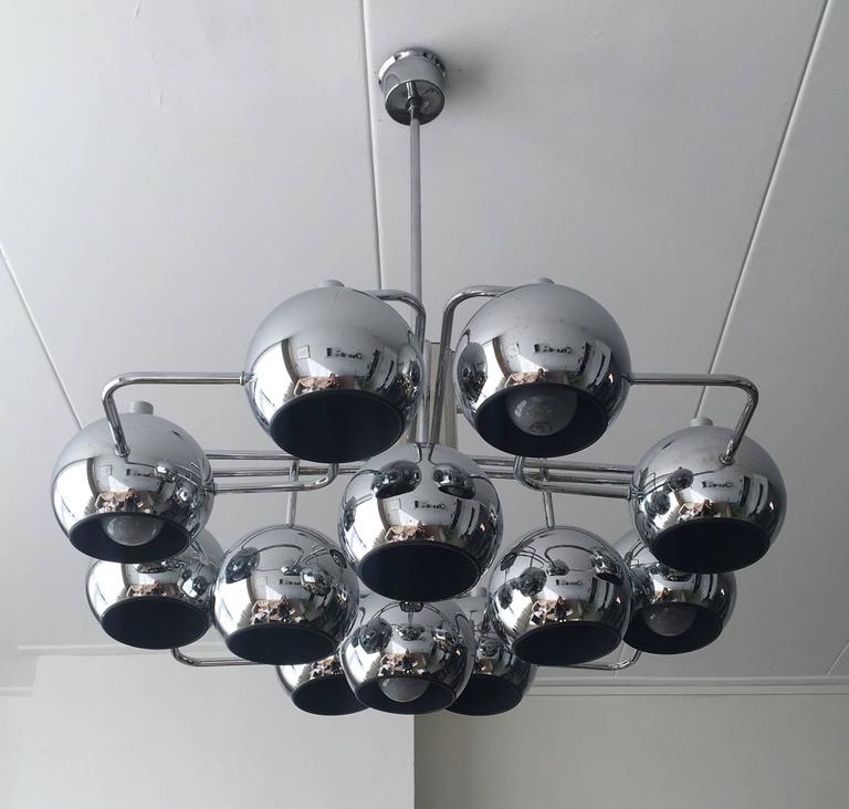 XL Space age chandelier, 1960s