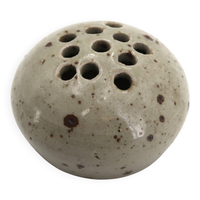 Vase pique fleurs en céramique grès de Pierre Digan, La Borne, années 60
