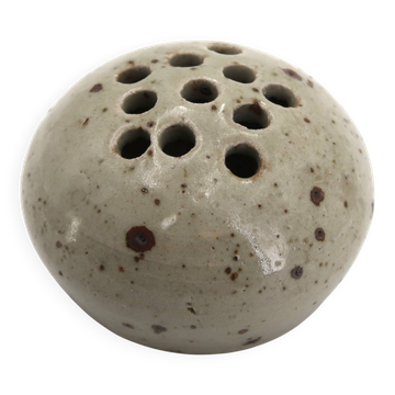 Stoneware ceramic flower vase by Pierre Digan, La Borne, 1960s