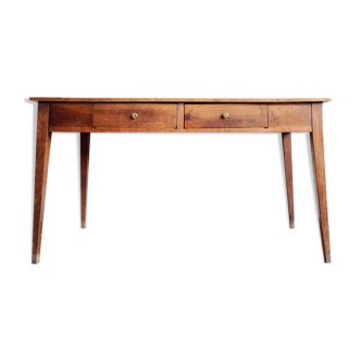 Table de ferme 2 tiroirs