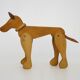 Articulated wooden dog toy. 1940s