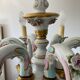 Old chandelier Capodimonte porcelain Italy 6 arms