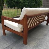 Scandinavian sofa 3 places teak 60s
