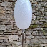 Chrome and brass floor lamp