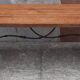 Spanish table with oak lyre legs (19th century)