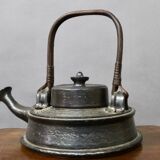 Teapot In Black Enamelled Chamotte Earth Jean Marais (1913-1998)