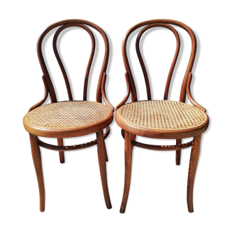 Set de 2 chaises bistrot thonet