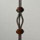 Mid-Century Leather and Iron Table Lamp by Jean-Pierre Ryckaert