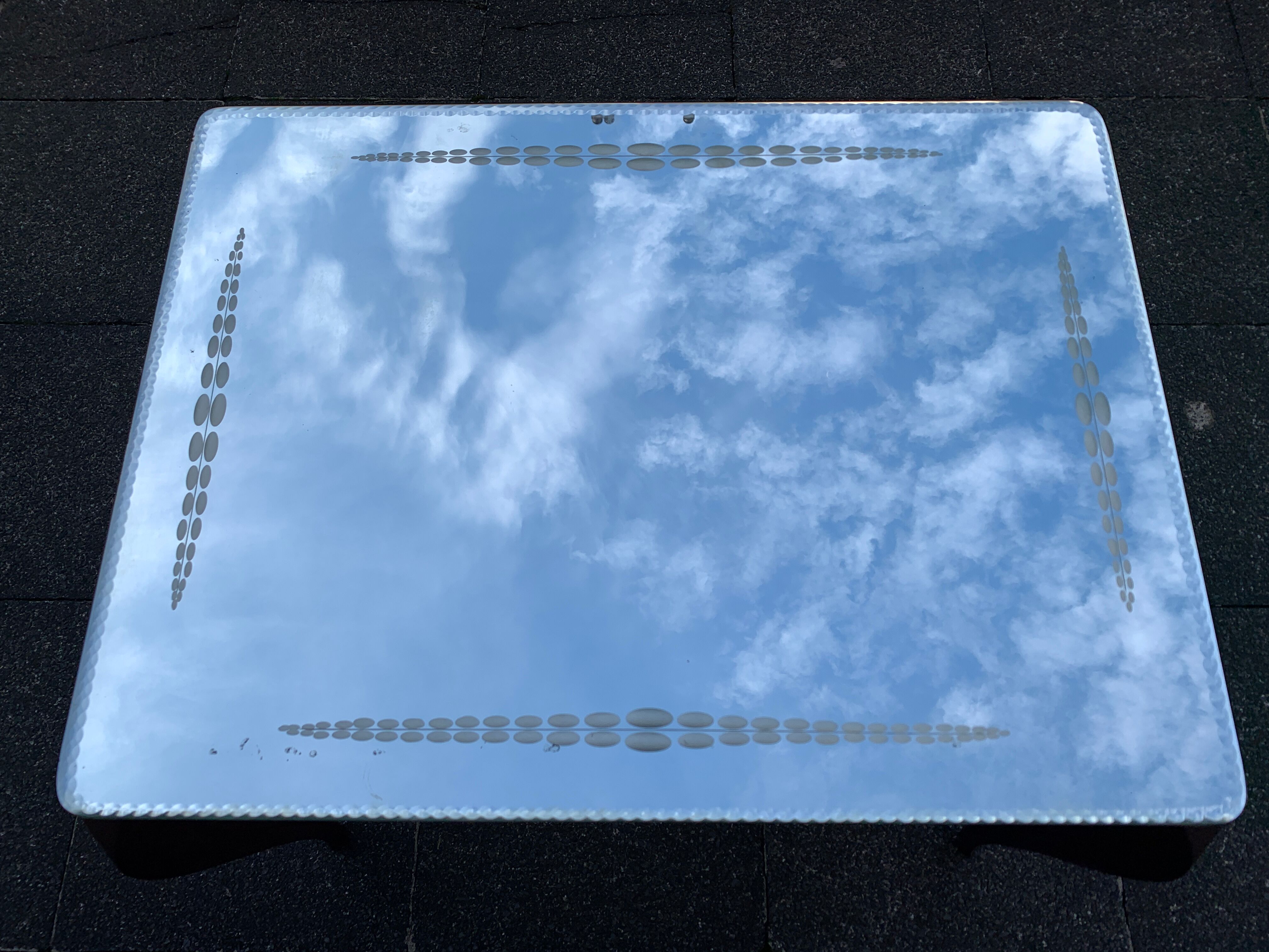 Mirror coffee table, 1950