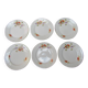 6 dessert plates st amand nord hamage - terre de fer