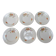 6 dessert plates st amand nord hamage - terre de fer