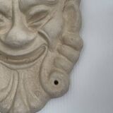 Ancient Rare Head Face Mascaron Satyr Mask Pottery Bavent France Clay