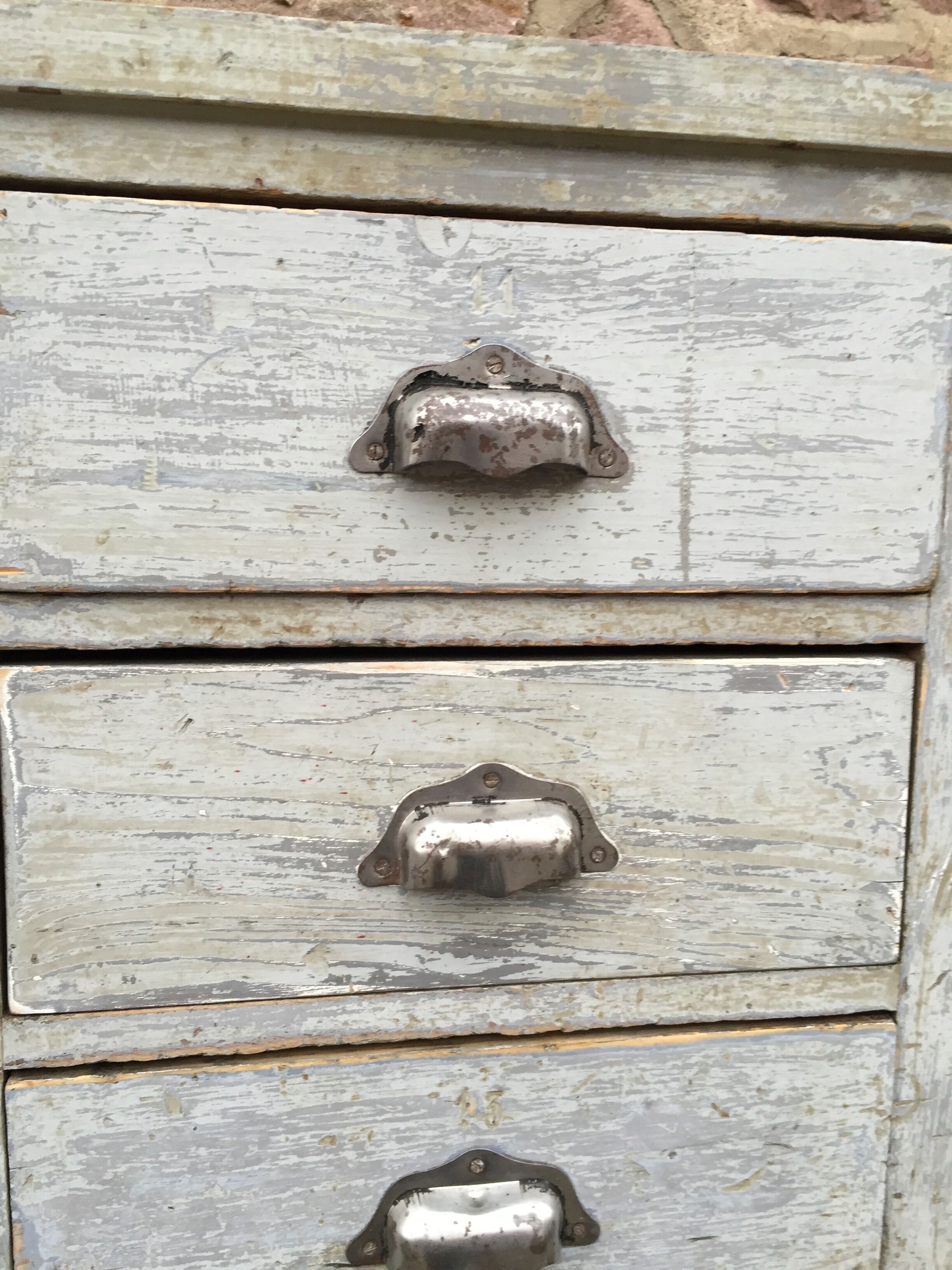 Industrial workshop furniture with vintage drawers 1930