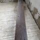 Dark patinated 1900 bench 220cm