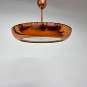 Pair of Bauhaus / Functionalist Copper Pendants UFO by Napako, 1940s