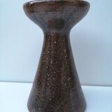 Vintage vase in pyrity sandstone, signed