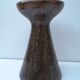 Vase vintage en grès pyrité, signé