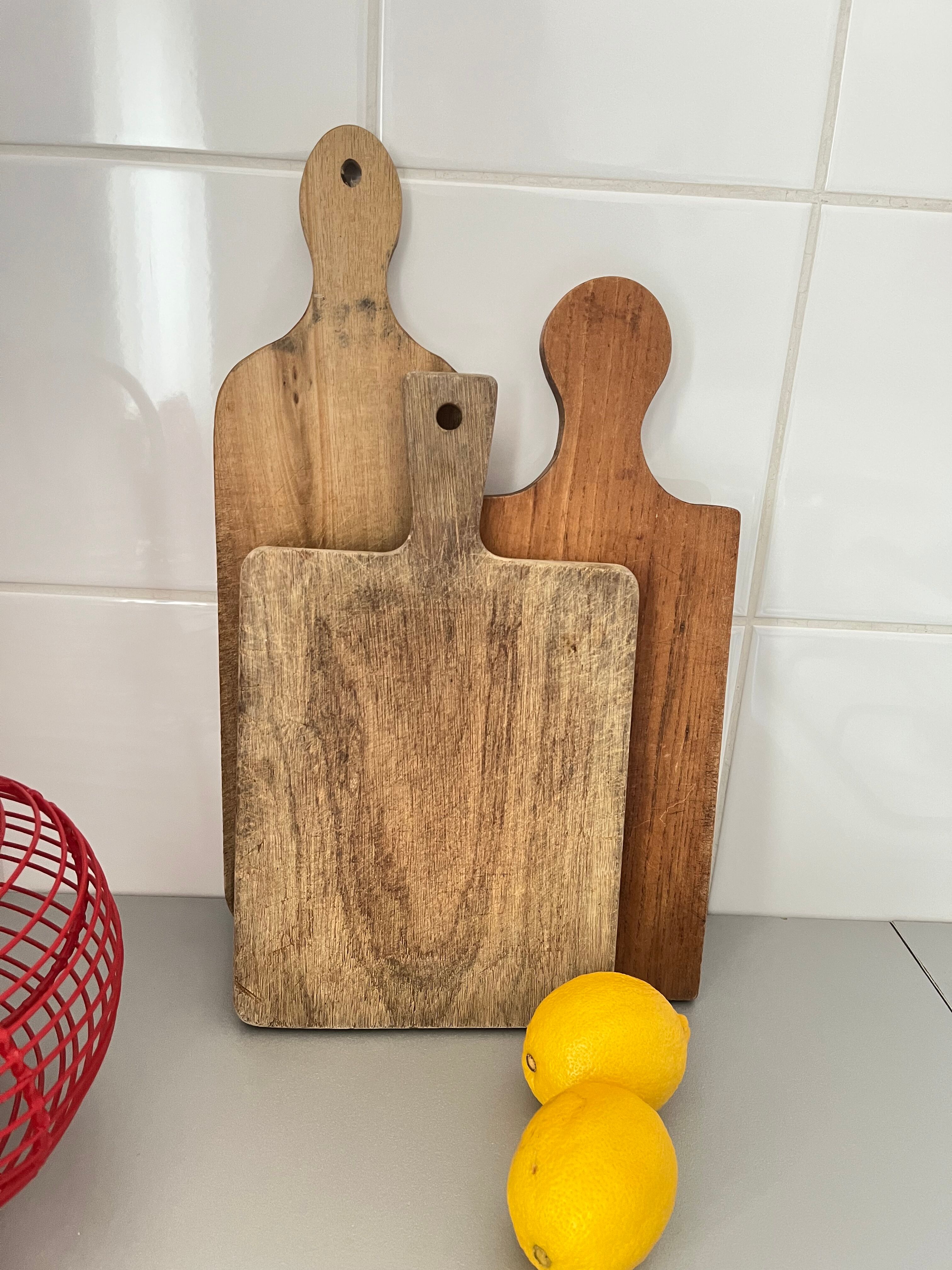 Set of wooden cutting boards
