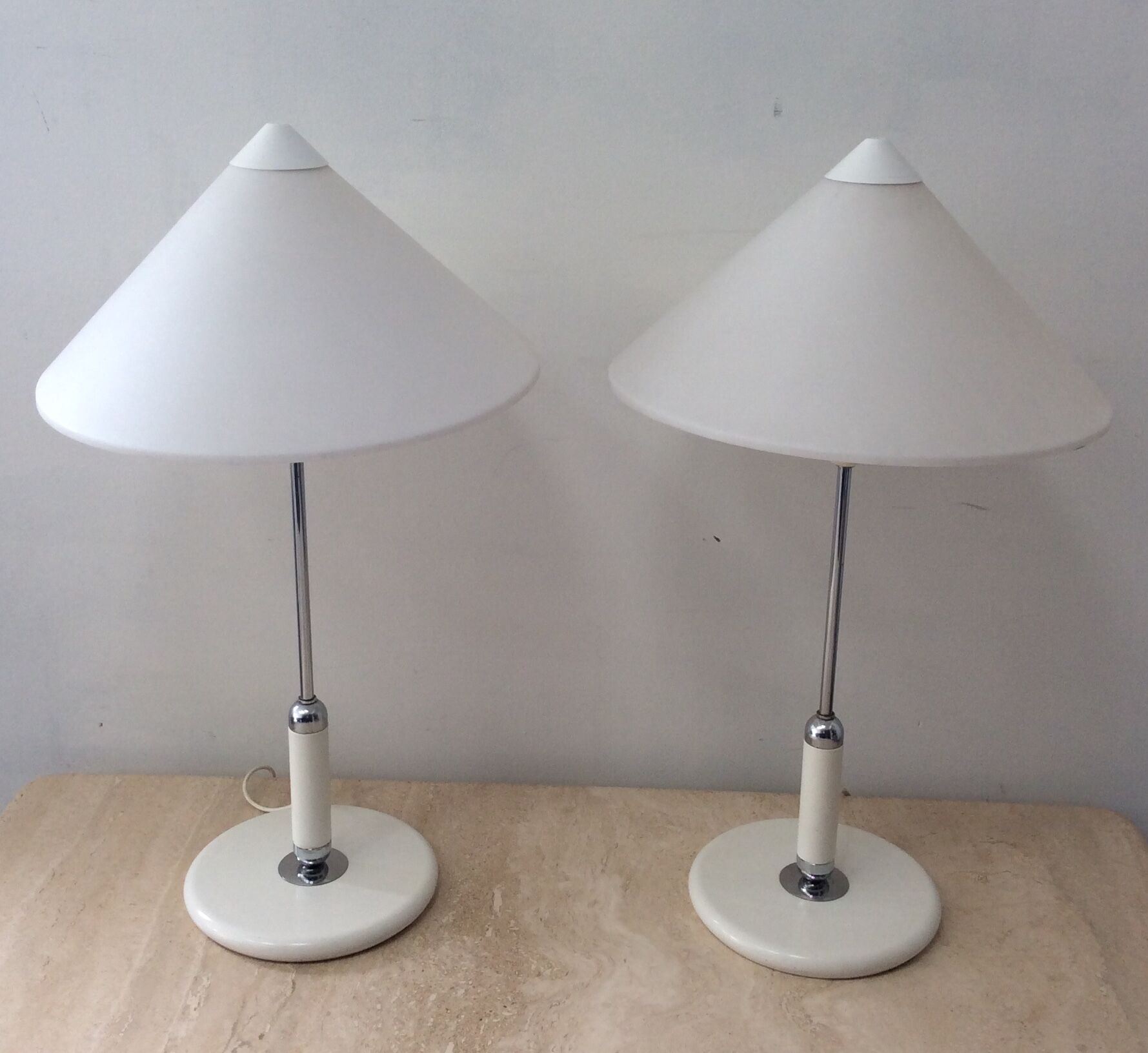 Pair of Aluminor lamps from the 70s