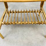 Vintage rattan bedside 60s