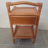 Rattan bedside cabinet