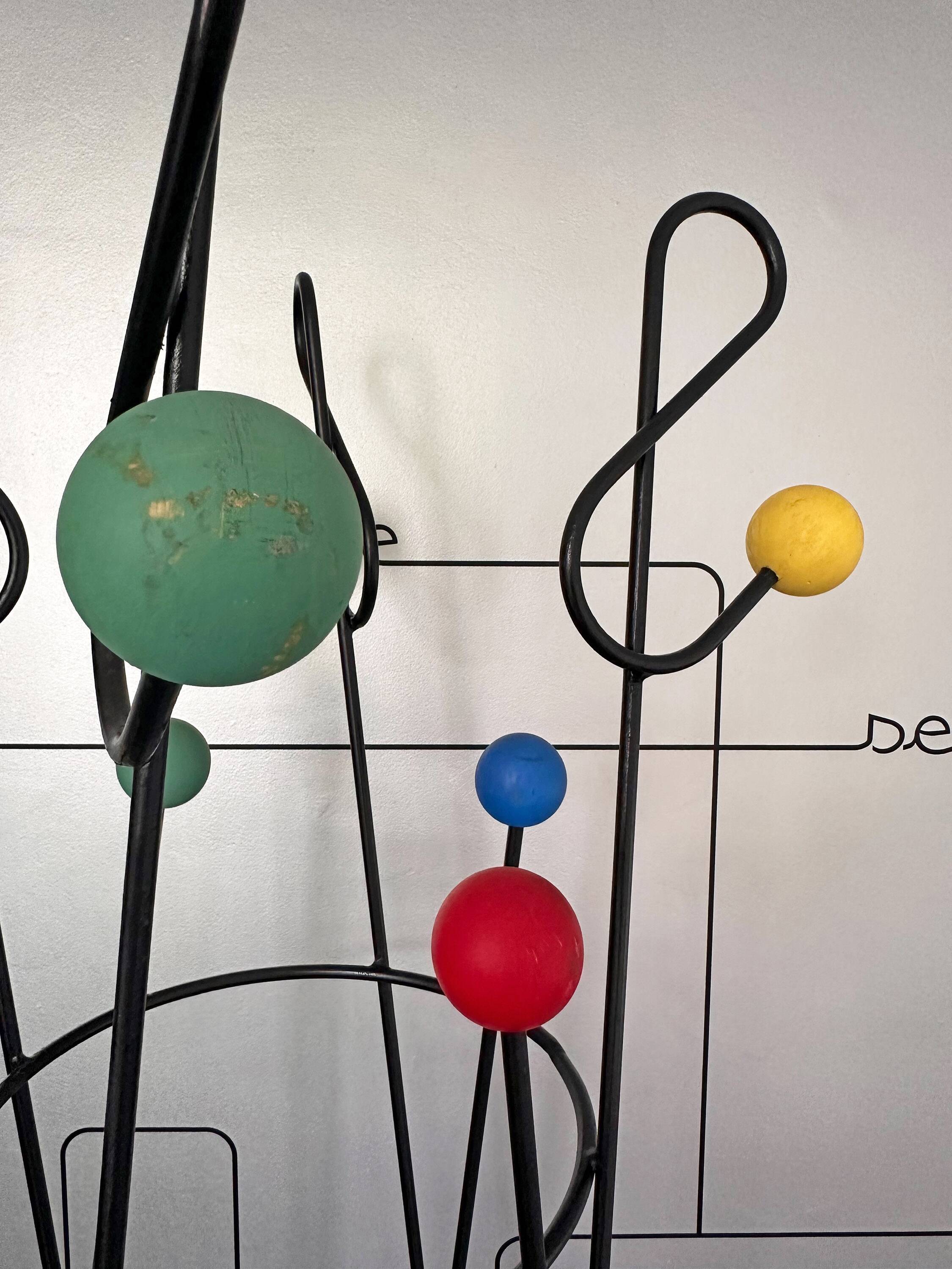 Coat rack Roger Feraud Clef de Sol, France, 1950s