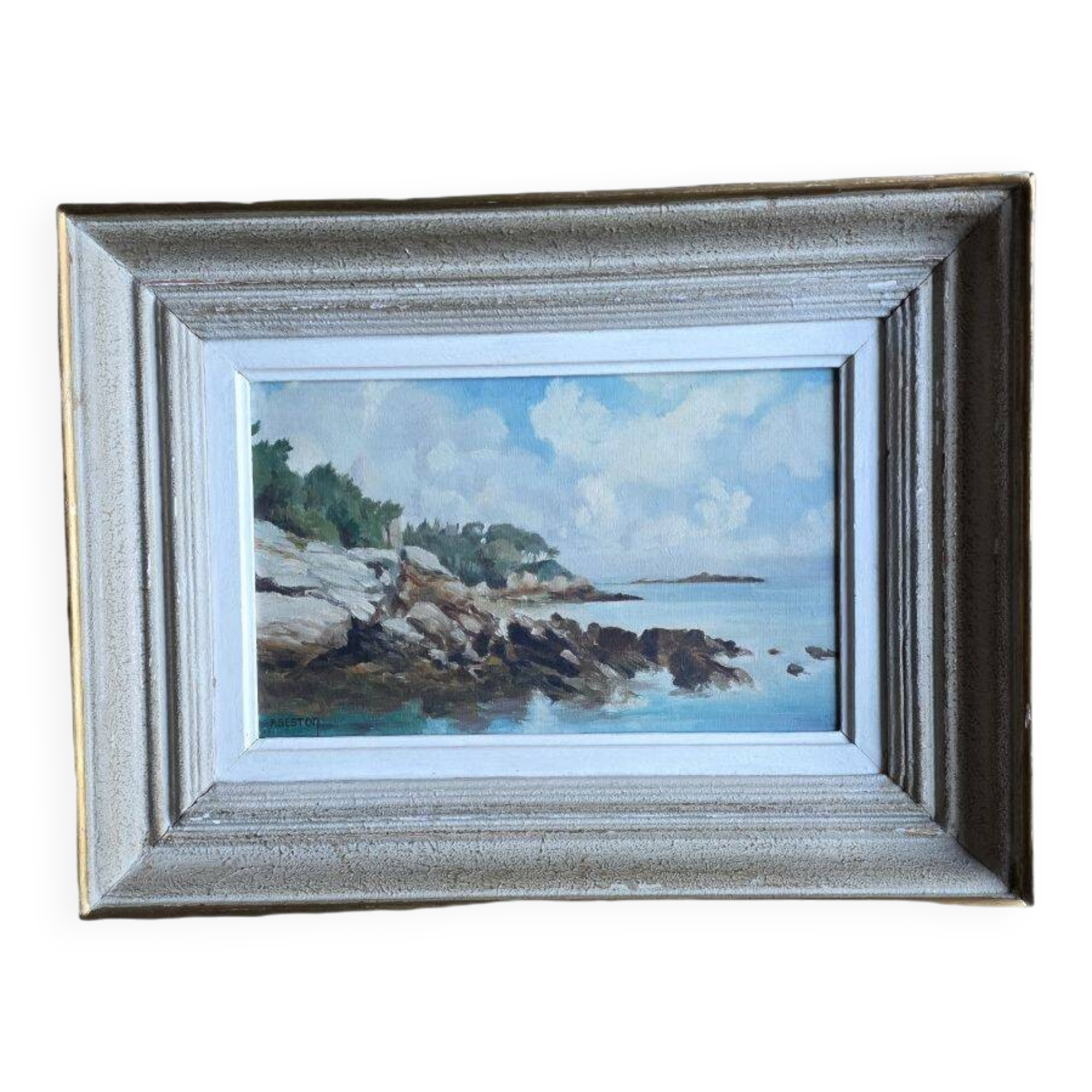 SESTON Paul Oil on Canvas Representing the Wild Coast circa 1950