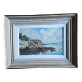 SESTON Paul Oil on Canvas Representing the Wild Coast circa 1950