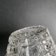 Antique clear glass basket or bowl - Libochovice glassworks - Czechoslovakia