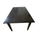 Solid cherry wood dining table, extendable for 8 to 12 people.