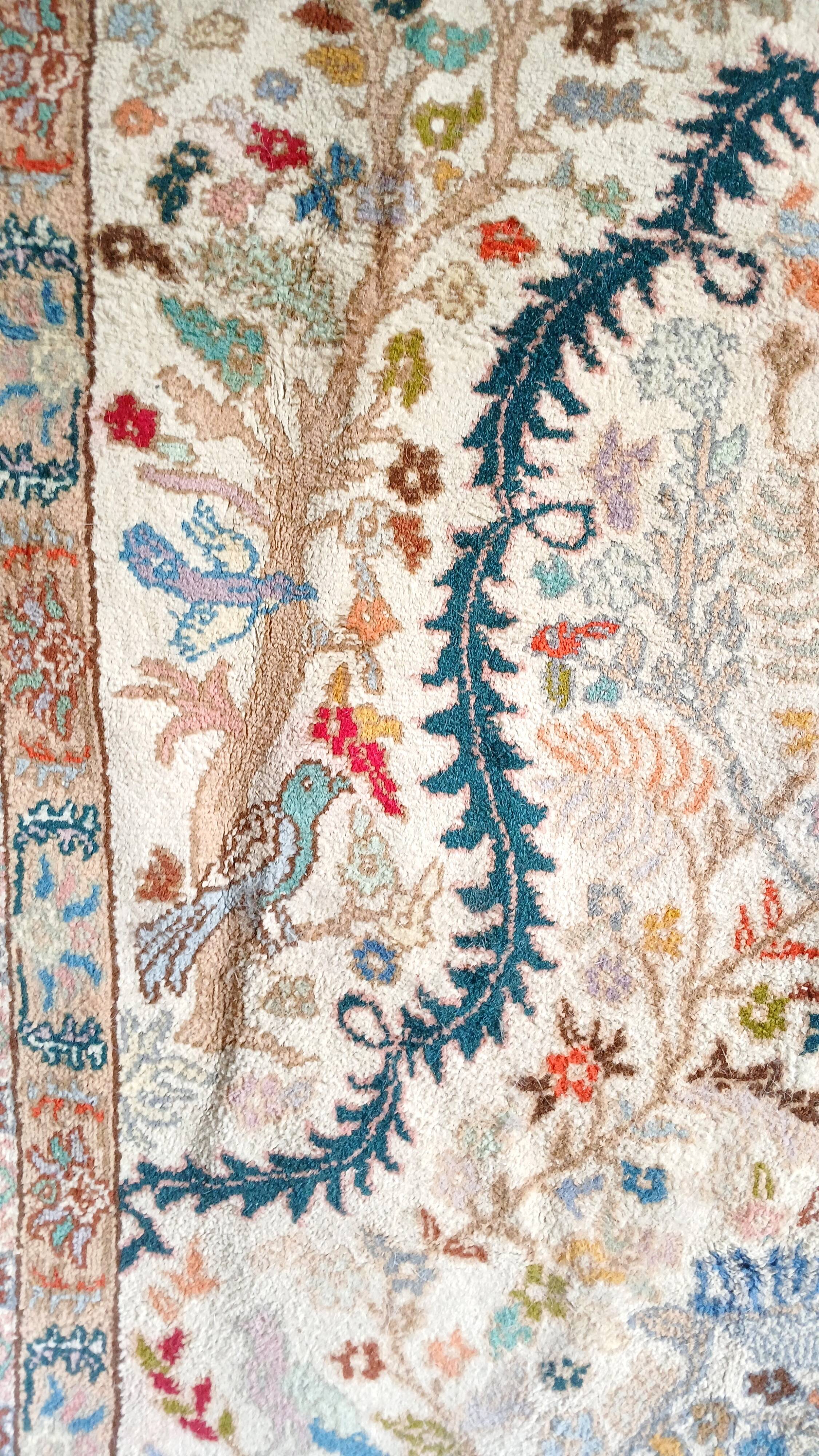 Amazigh XL rug (Berber) in double weave wool, hand-knotted, Fes 2005