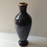 Navy Blue Porcelain Soliflore Vase - Coronetti Cunardo Italy