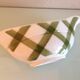 Moulin des Loups green tablecloth model gravy boat / 50s-60s