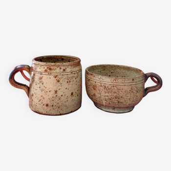 Stoneware mugs