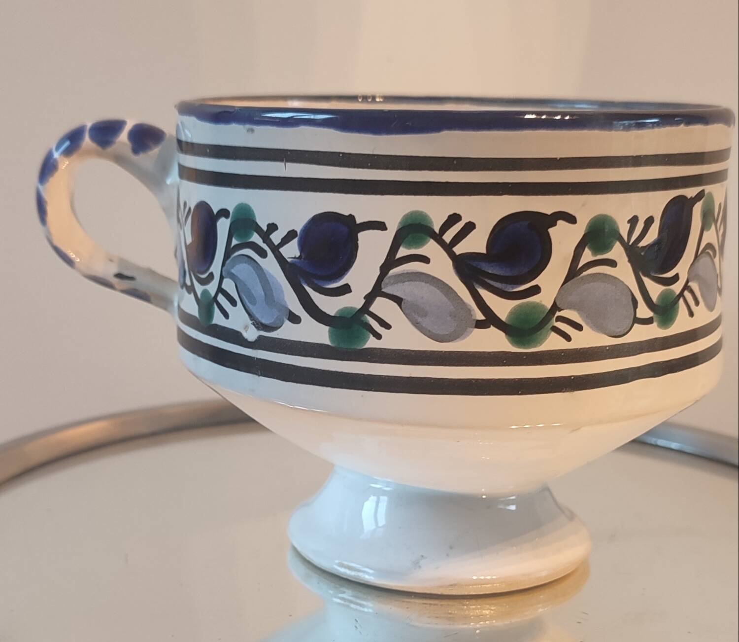 Pair of large 500 ml ceramic mugs from the Maghreb.