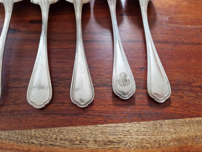 Christofle - Set of 12 table spoons model Spatours in silver-plated metal