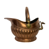 19th century copper and brass coal bucket