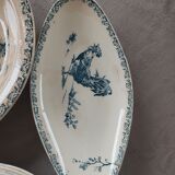 Terre de Fer Gien model Coqs set