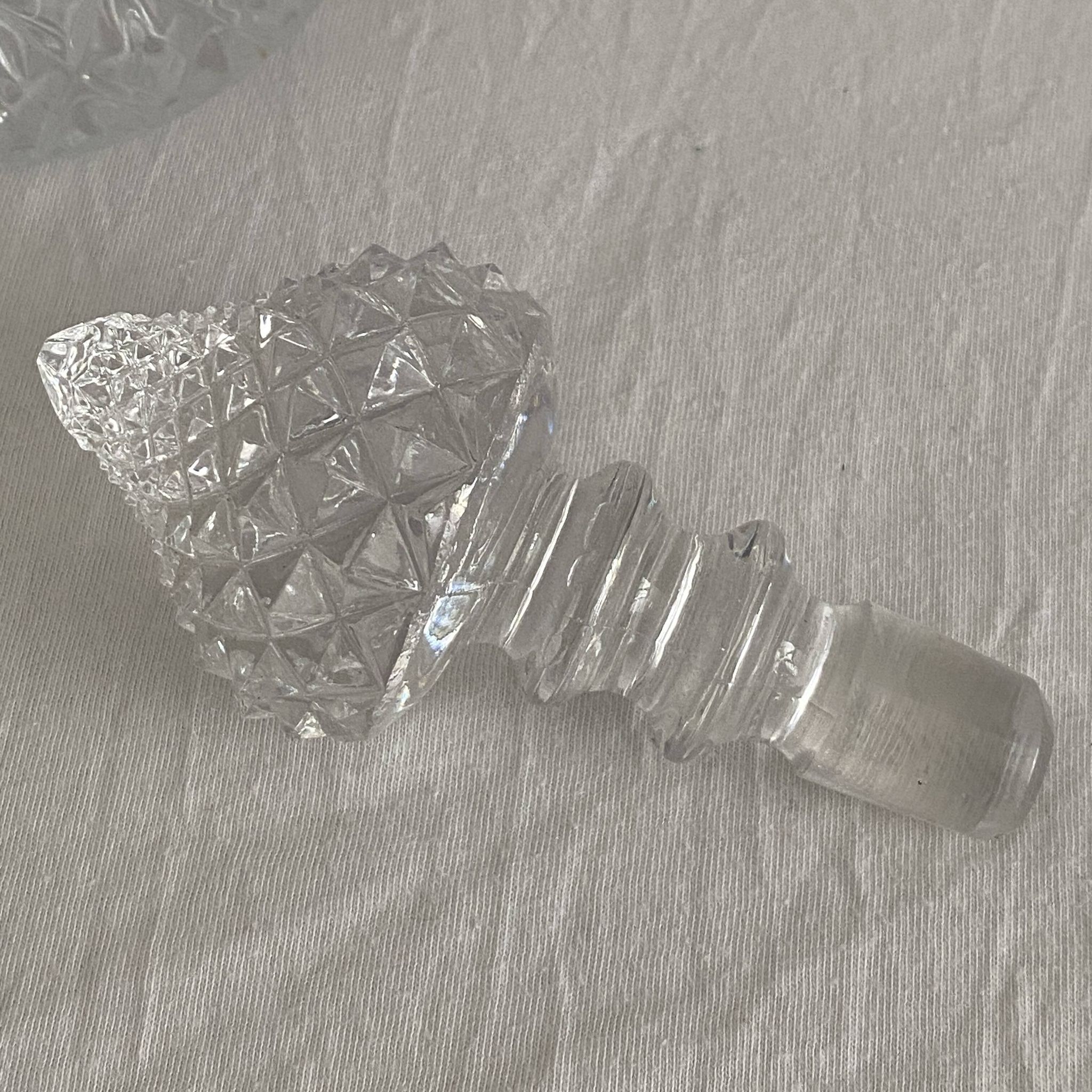 Carafe à décanter en cristal vintage 1970's