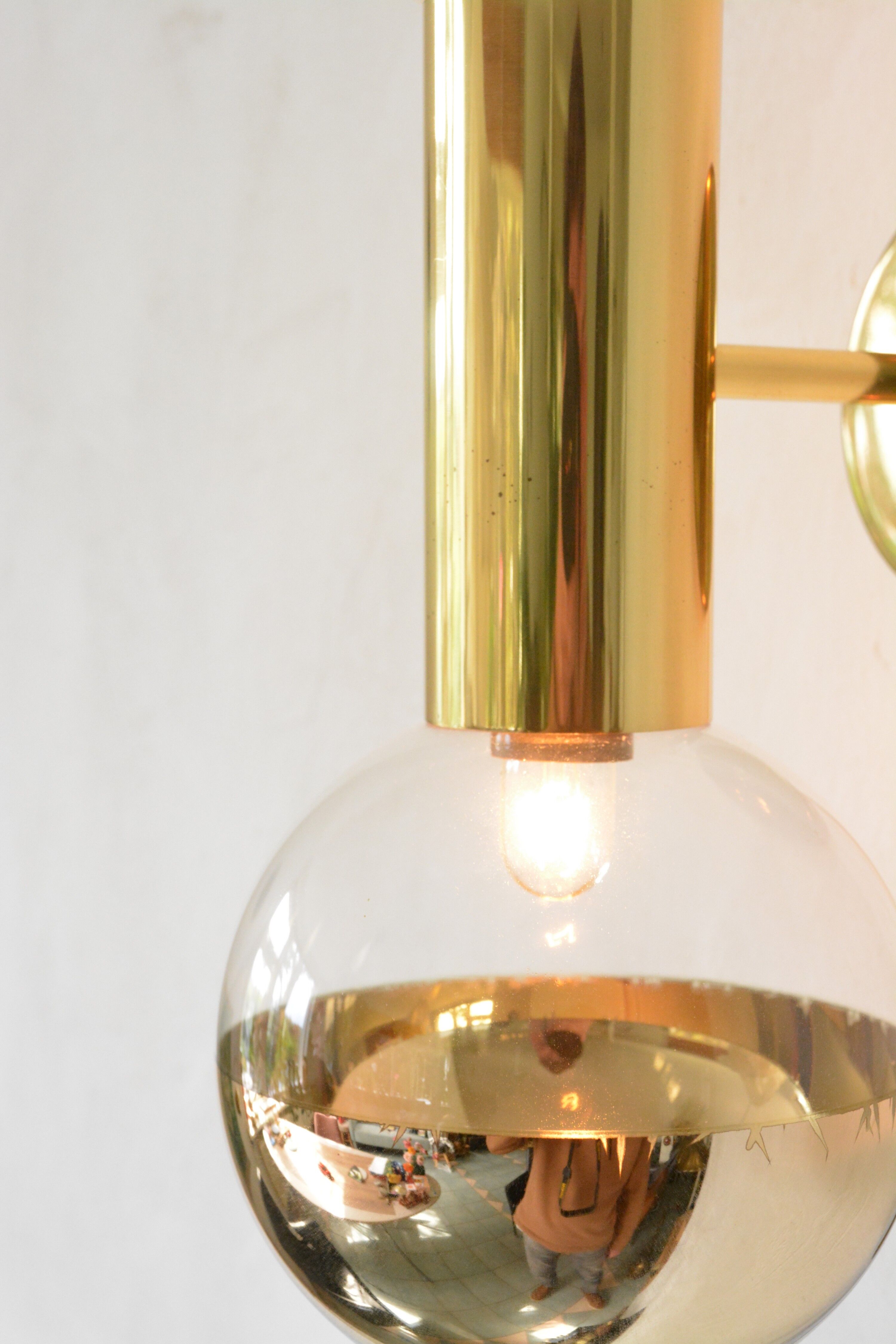 Set of Motoko Ishii wall lamps for Staff