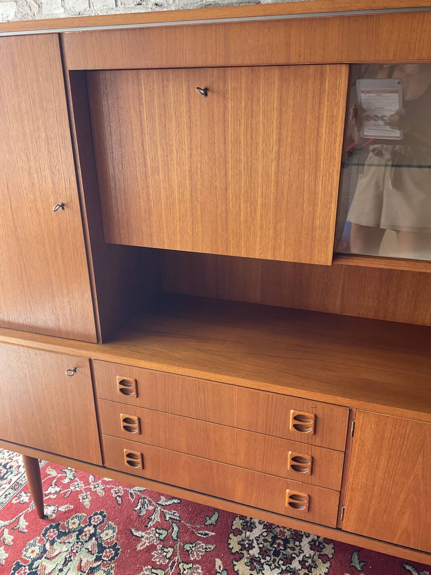 Buffet Enfilade Scandinavian bright bar from the 60s