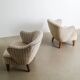 Vintage Danish Sculptural Armchairs by Flemming Lassen, 1960s