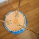 Stool wig, feet 70's compass
