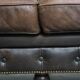 Cowhide Leather 3-Seater Chesterfield Sofa
