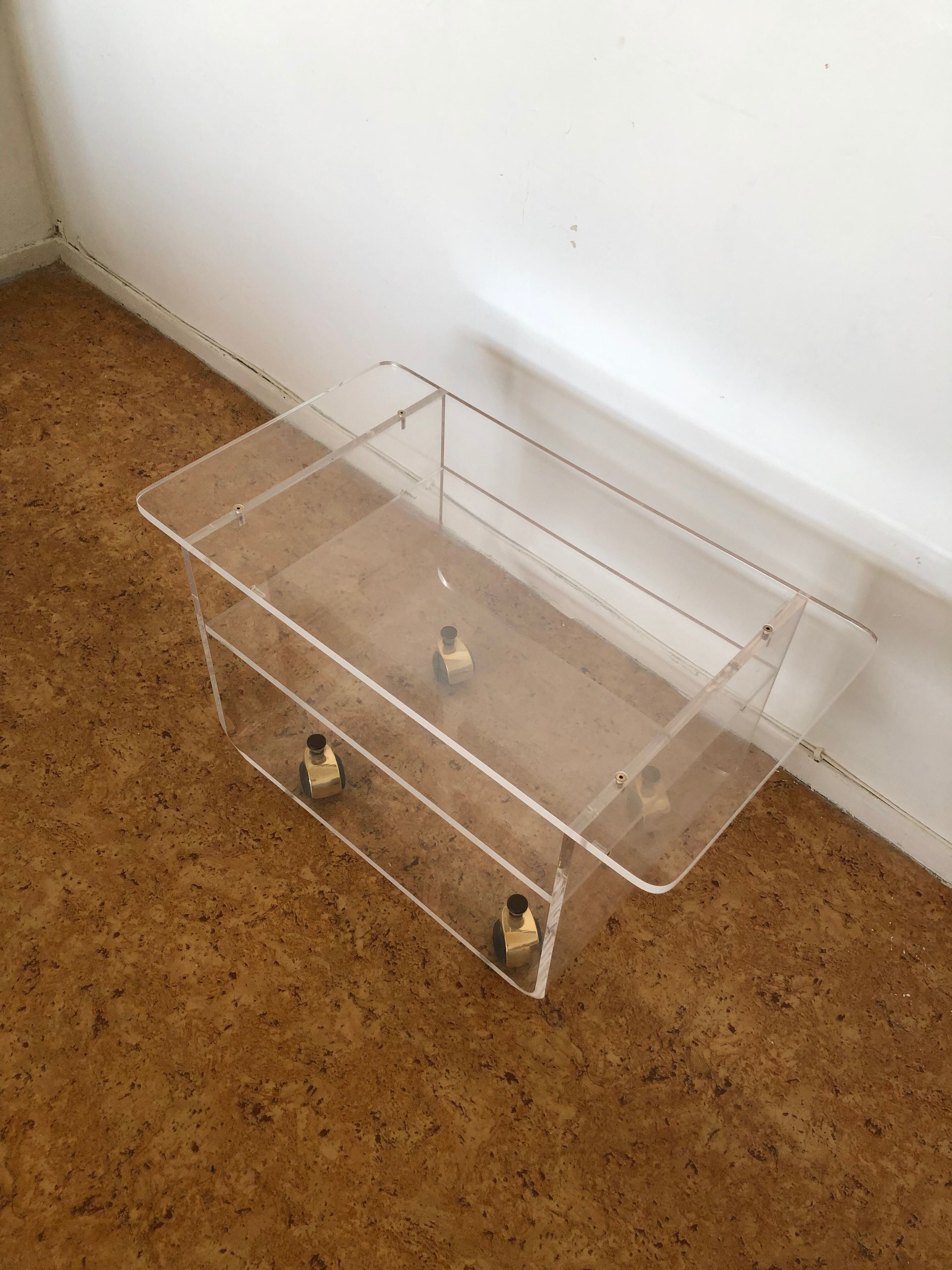 Plexiglas coffee table, Marais International