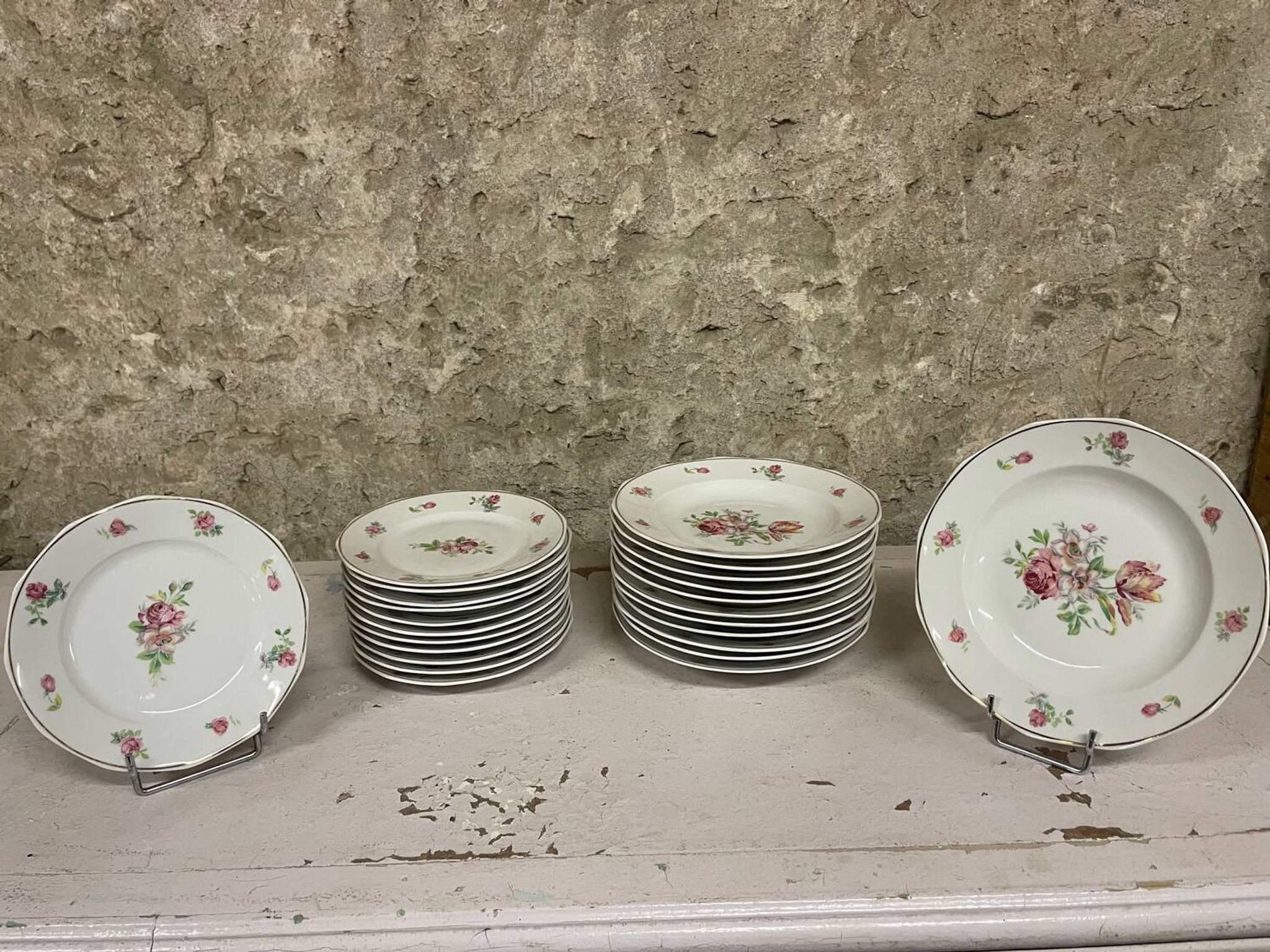 Grand Service de Table 45 Pièces, Porcelaine de Limoges BERRY Décor