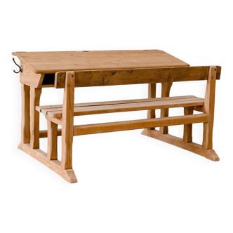 Bureau d’enfant – Double en bois massif