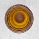 Vintage Henkel Amber Glass Vase – Germany, 1960s