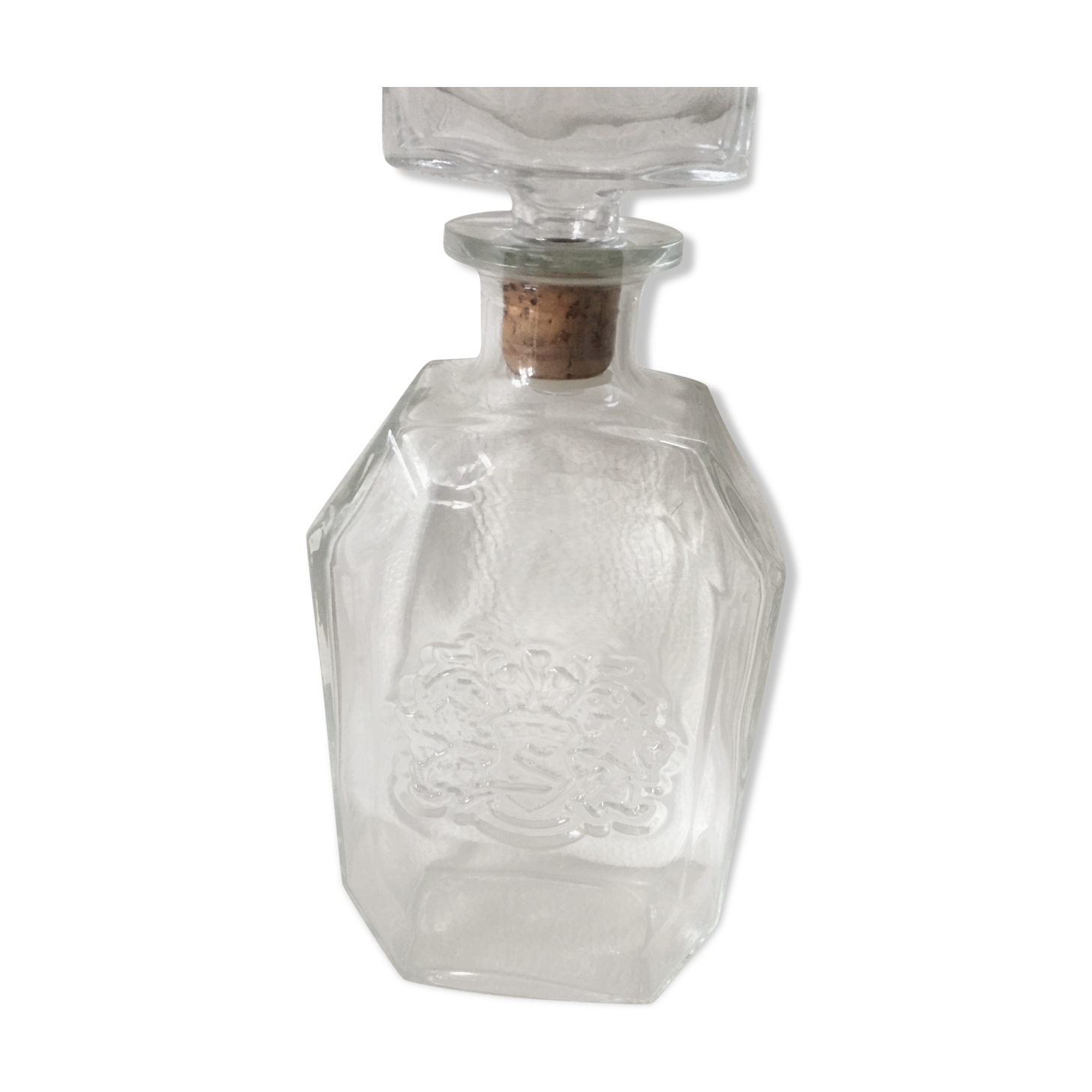 Glass bottle with coat of arms