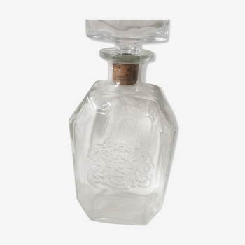 Glass bottle with coat of arms